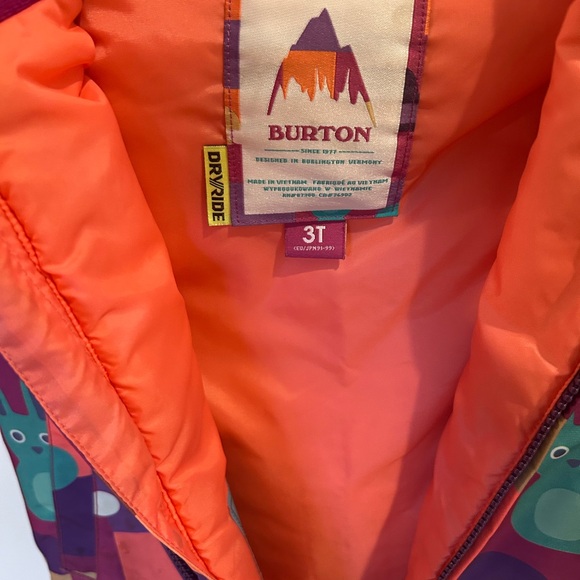 BURTON Colorful Kids' Snowsuit with Fun Print - Picture 2 of 4